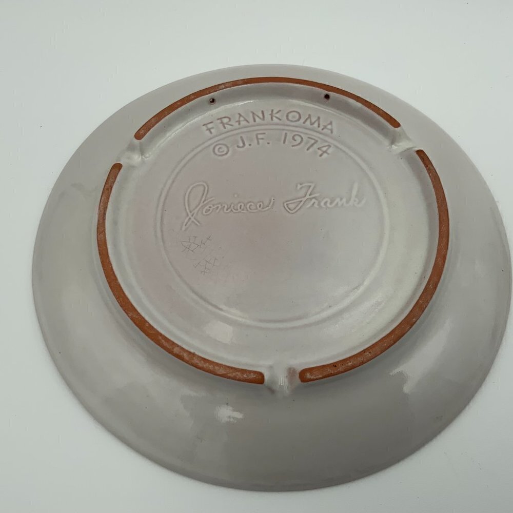 2 Signed Frankoma Christmas Plate Collection 1974 & 1969 Mother Mary & Jesus - Picture 8 of 8
